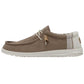 Hey Dude Wally Break Stitch Men's Shoe, Clay