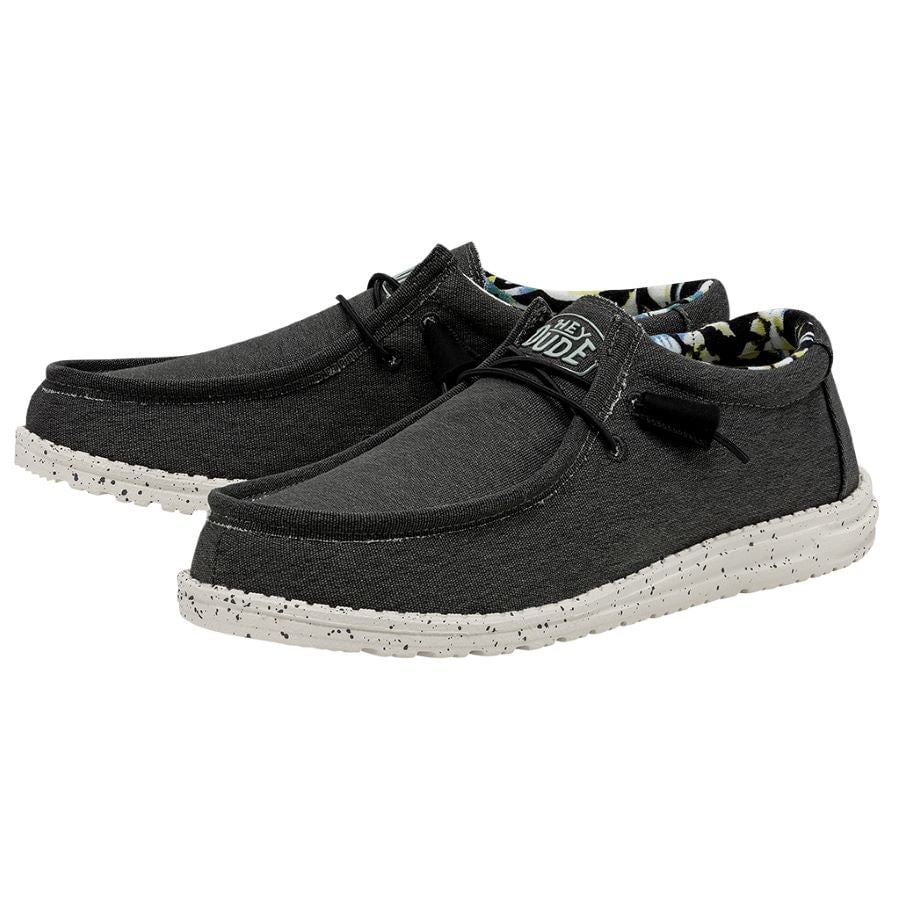 Hey Dude Wally Stretch Men's Slip On, Black