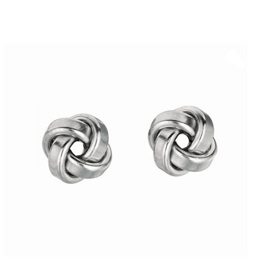 Silver Love Knot Earrings