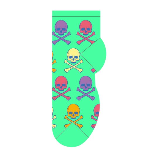 Colorful Skull & Crossbones