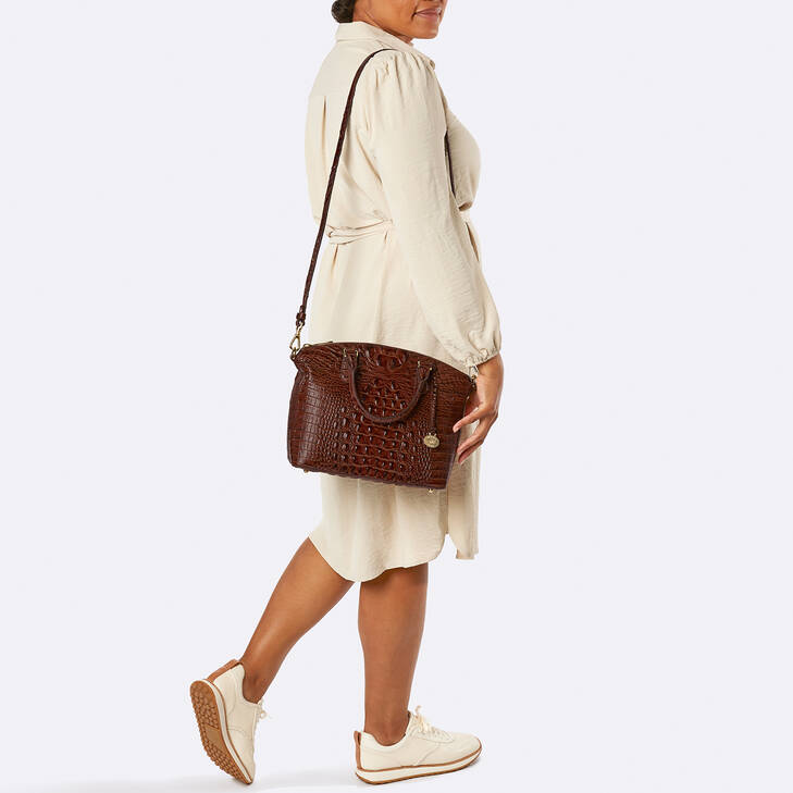 Brahmin Melbourne Collection Duxbury Satchel, Pecan