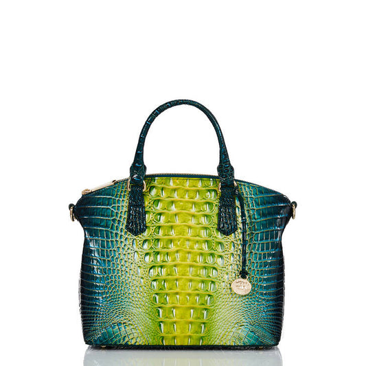 Brahmin Melbourne Collection Duxbury Satchel, Zesty Green Ombre