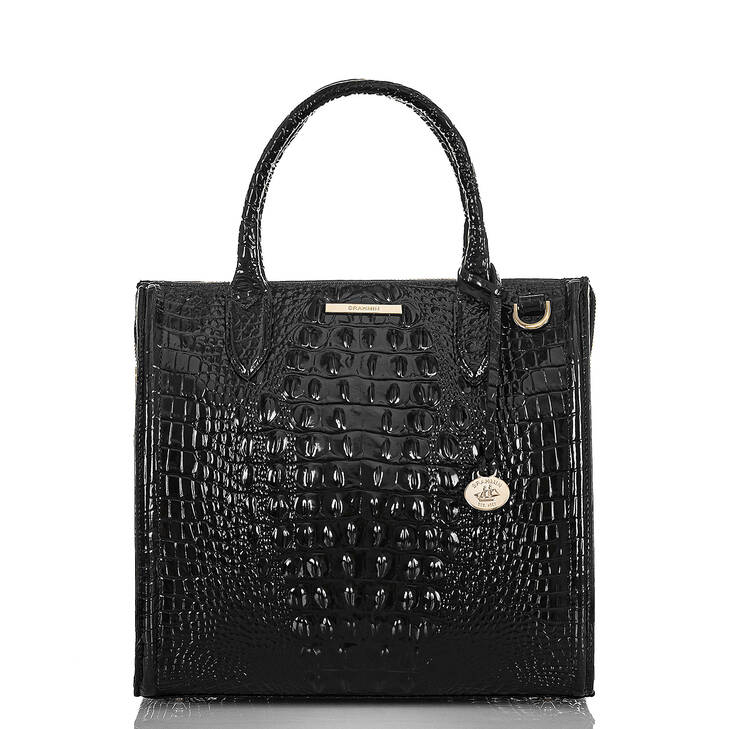 Brahmin Melbourne Collection Caroline Satchel, Black