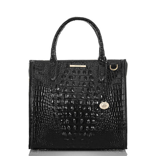 Brahmin Melbourne Collection Caroline Satchel, Black