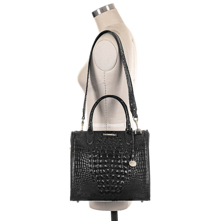 Brahmin Melbourne Collection Caroline Satchel, Black