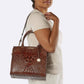 Brahmin Melbourne Collection Caroline Satchel, Dusty Blue