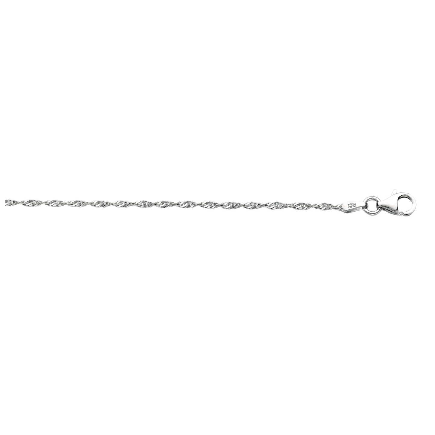 Silver Singapore Chain, 1.6mm