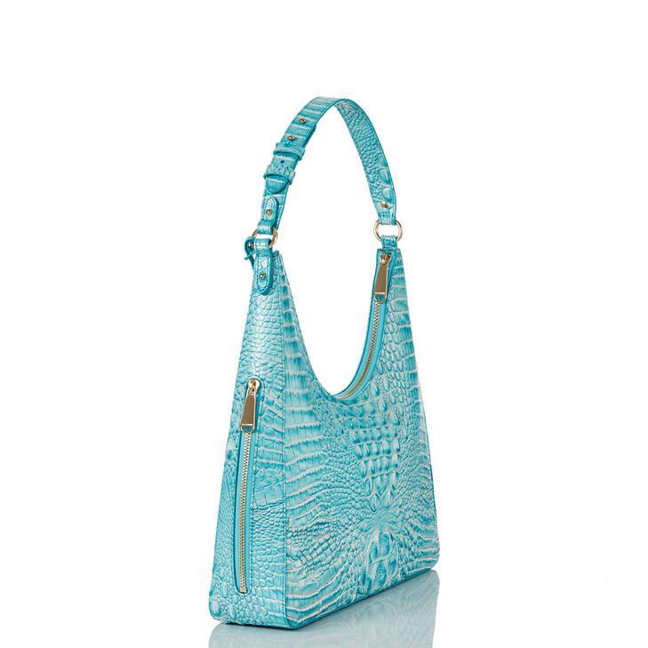 Brahmin Melbourne Collection Tabitha Shoulder Bag, Dusty Blue