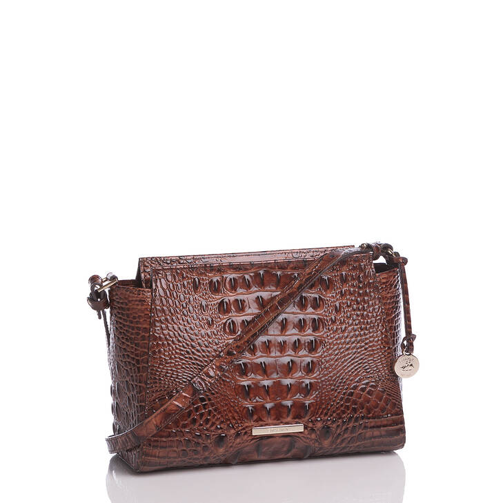 Brahmin Melbourne Collection Hillary Crossbody, Pecan