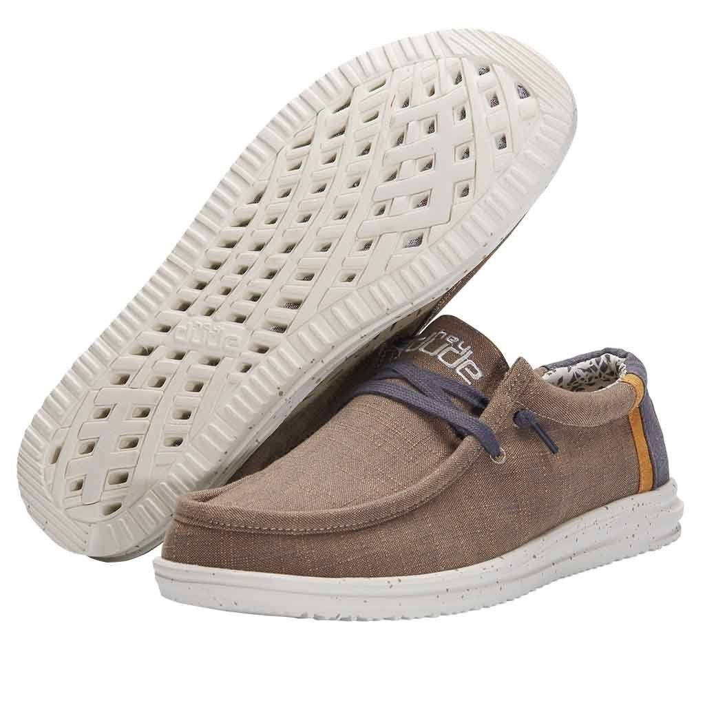 Hey Dude Wally Free Men's Slip On, Natural Beige