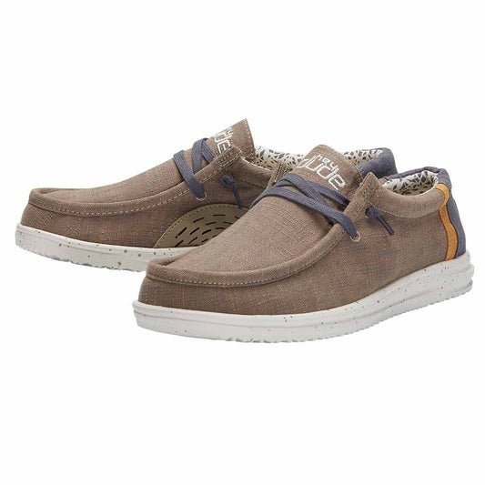 Hey Dude Wally Free Men's Slip On, Natural Beige