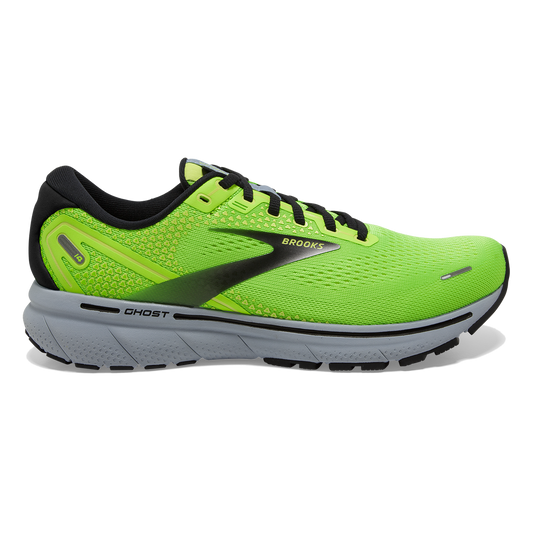 Brooks Ghost 14 Men's Sneaker, Neon Green