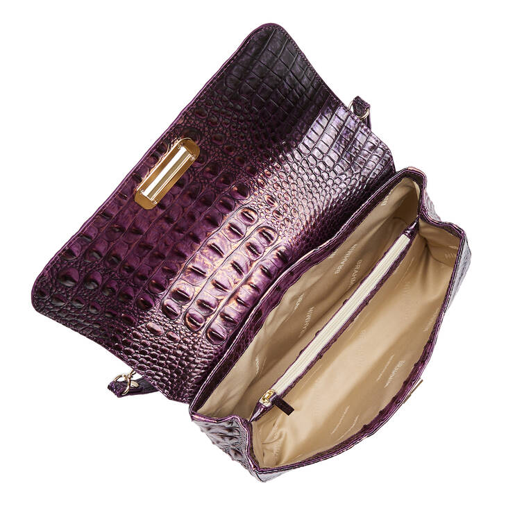 Brahmin Melbourne Collection Rosalie Shoulder Bag, Fig Jam