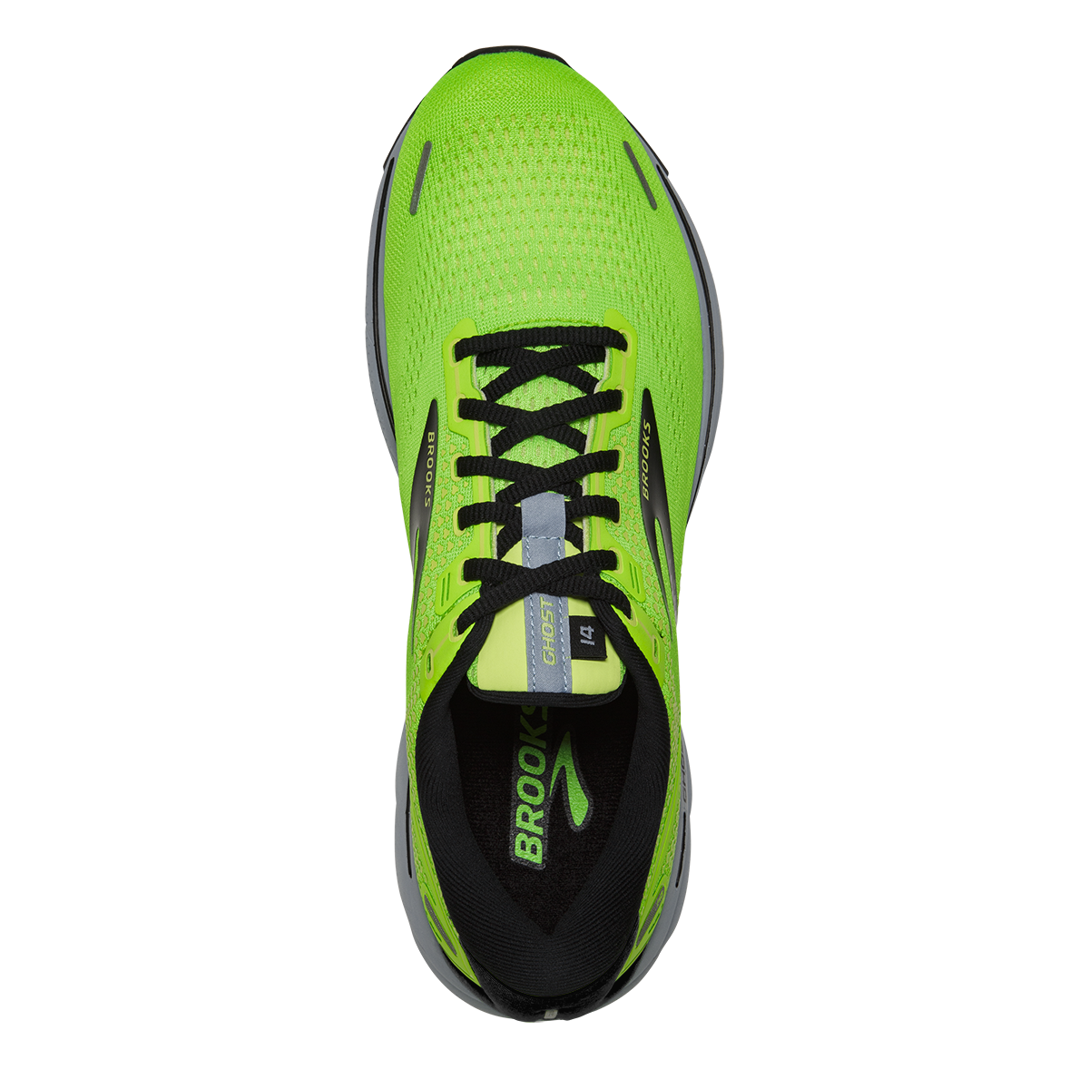 Brooks Ghost 14 Men's Sneaker, Neon Green