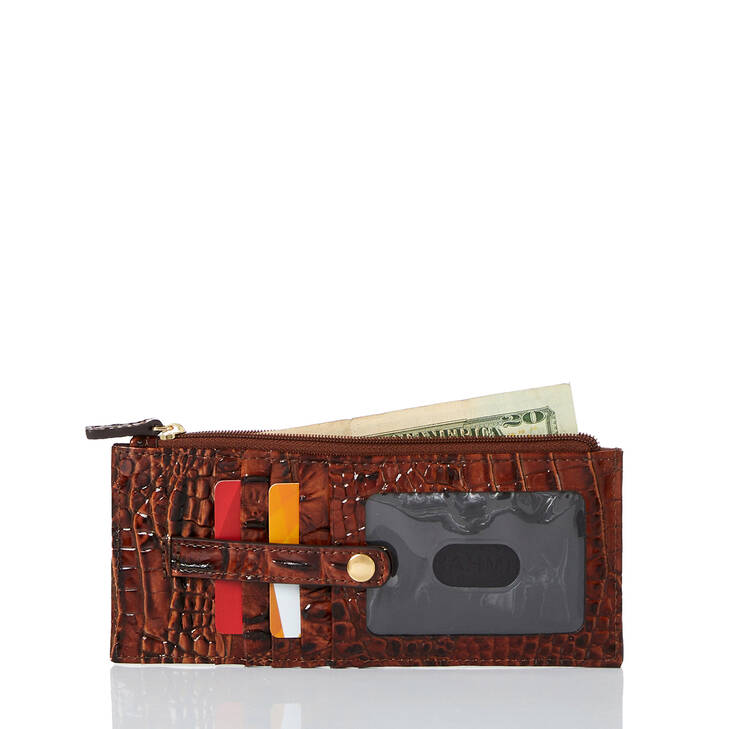 Brahmin Melbourne Collection Credit Card Wallet, Neptune