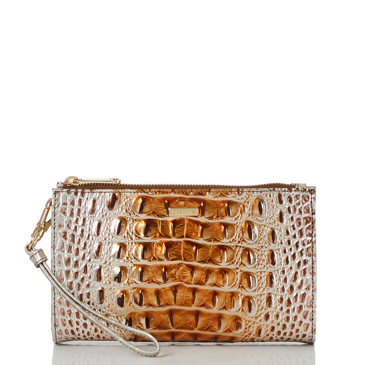 Brahmin Melbourne Collection Daisy Wristlet, Macchiato