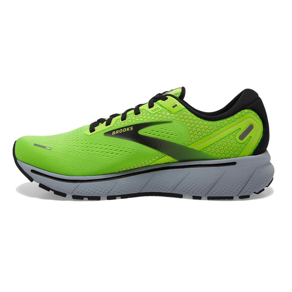 Brooks Ghost 14 Men's Sneaker, Neon Green