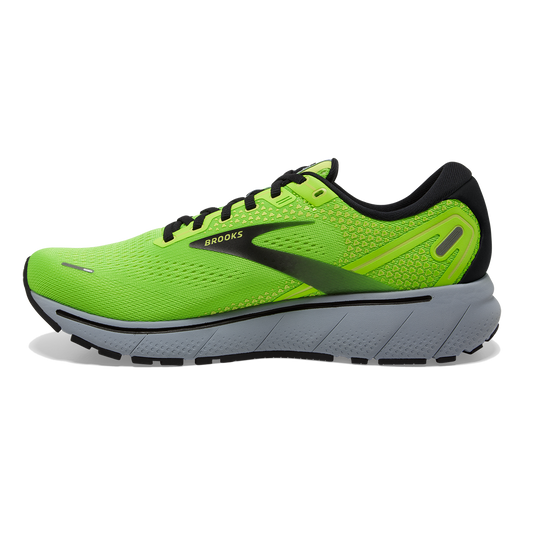 Brooks Ghost 14 Men's Sneaker, Neon Green