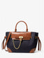 Micheal Kors Hamilton Legacy Satchel, Denim & Leather