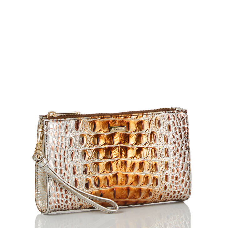 Brahmin Melbourne Collection Daisy Wristlet, Macchiato