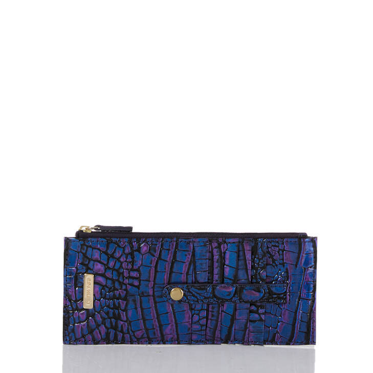 Brahmin Melbourne Collection Credit Card Wallet, Neptune