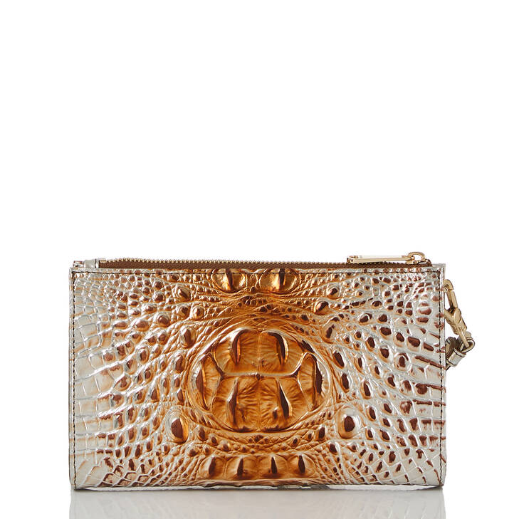 Brahmin Melbourne Collection Daisy Wristlet, Macchiato