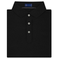 Stitch Solid Pique Polo, Black