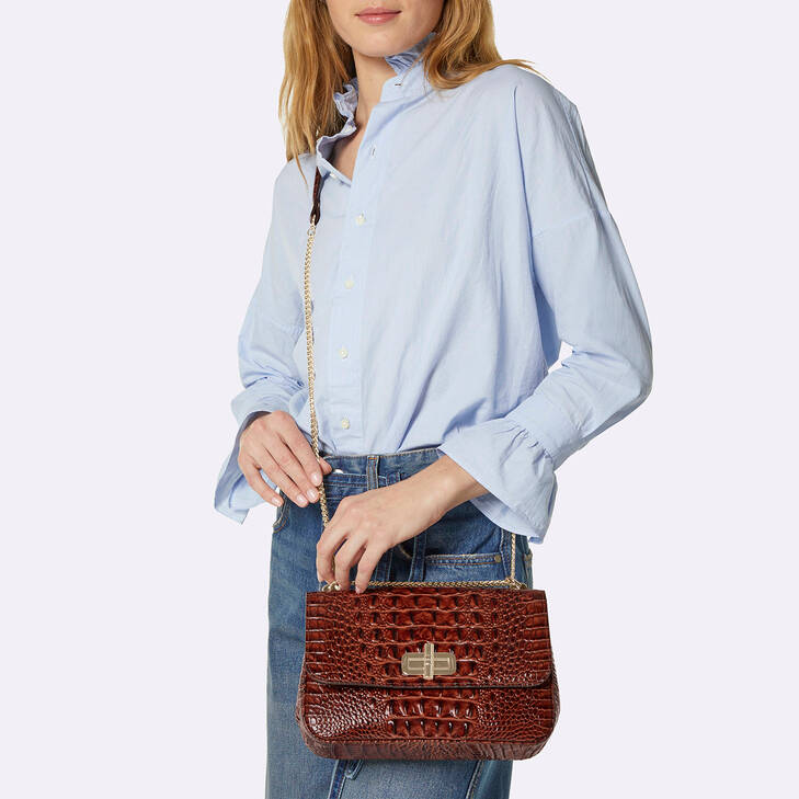 Brahmin Melbourne Collection Rosalie Shoulder Bag, Fig Jam