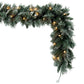 PreLit Frosted Mixed Pine Garland, 9ft